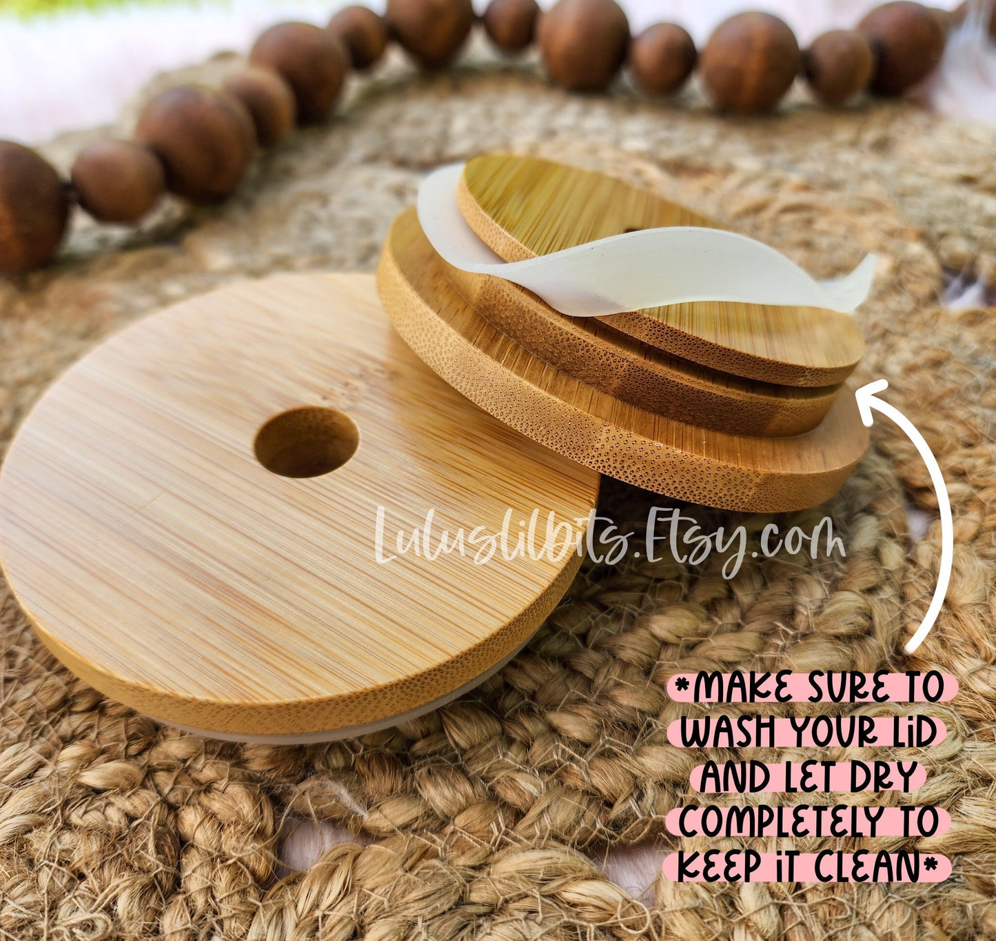 Personalized Name Pink Flower Glass Cup - Made To Order